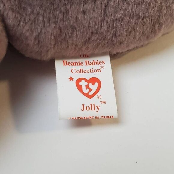 Ty Beanie Baby JOLLY Stuffed Animal Toy - Picture 8 of 8
